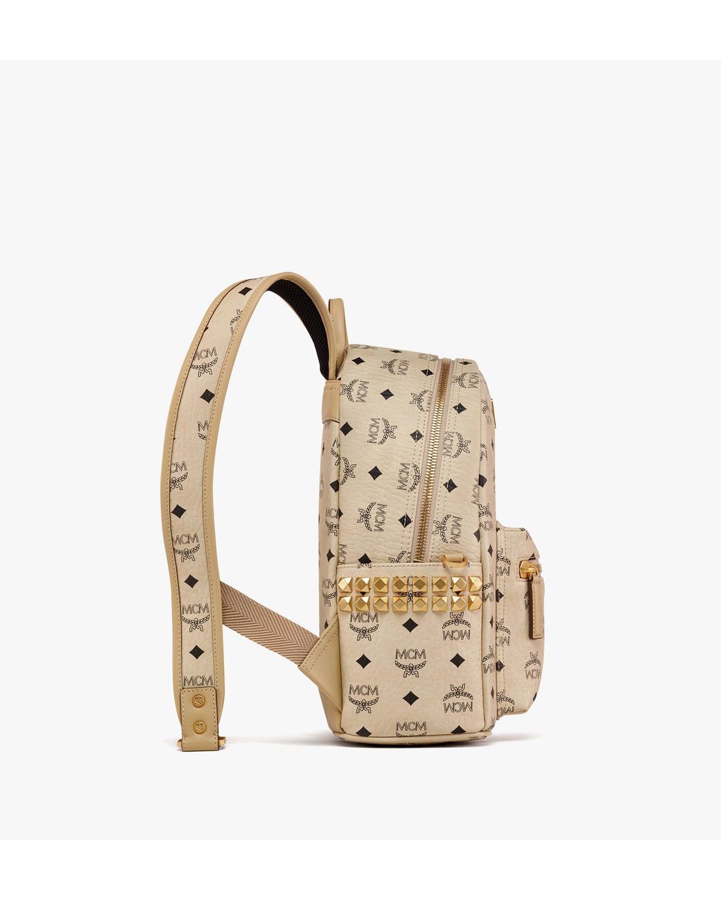 Mcm stark top m stud backpack