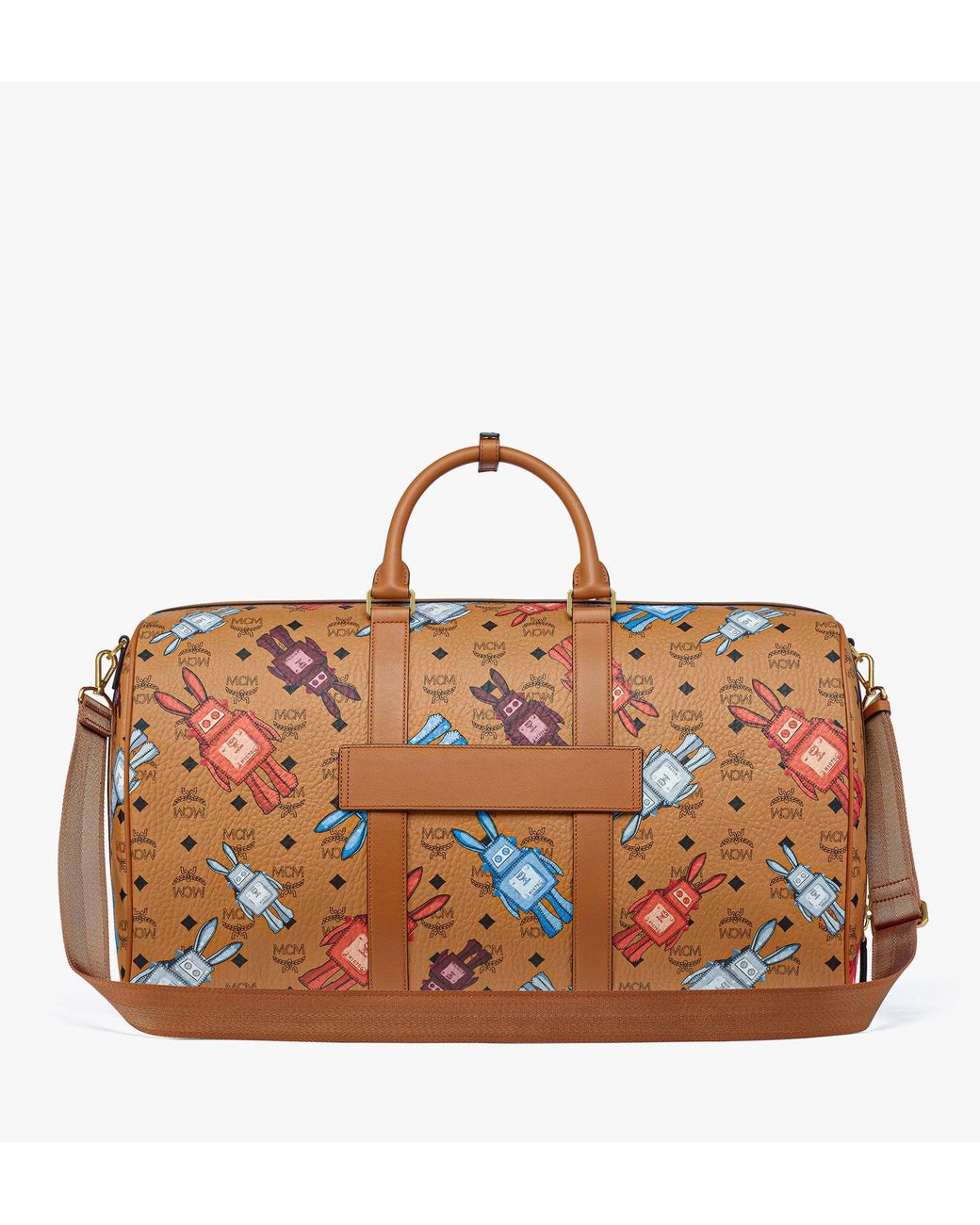 MCM Brown Ottomar Weekender Bag In Rabot Visetos for men