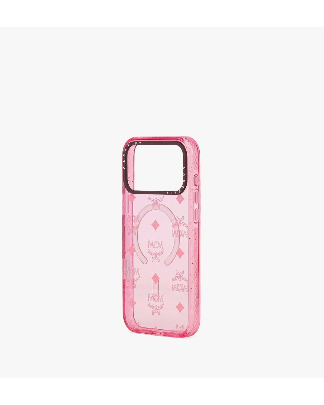 MCM Iphone 17 Pro Max X Casetify Monogram Impact Iphone Case In Pink MCM Iphone 17 Pro Max X Casetify Monogram Impact Iphone Case In Pink