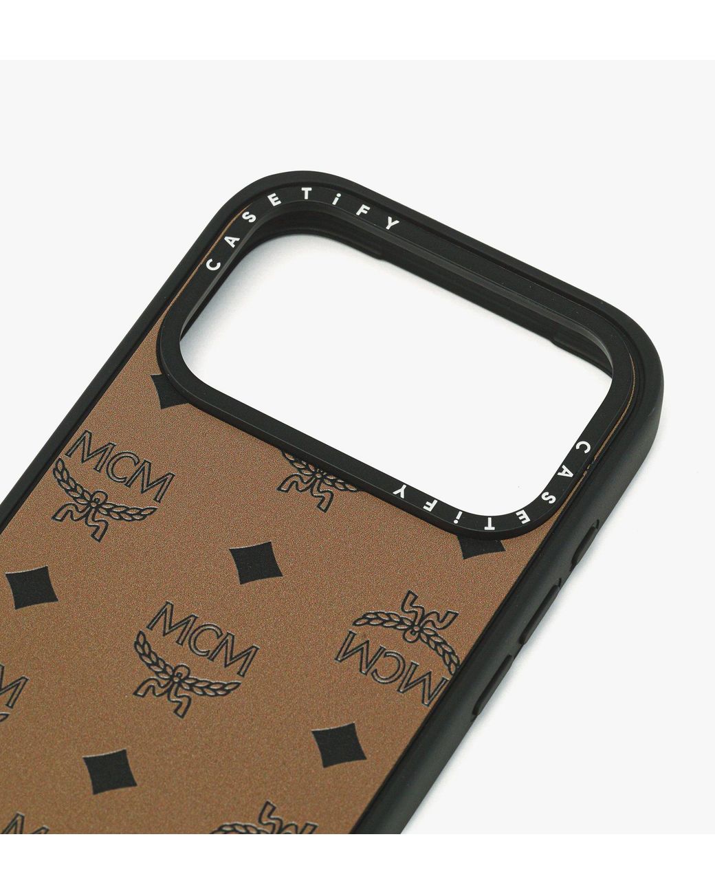 MCM Iphone 17 Pro X Casetify Monogram Impact Iphone Case in White