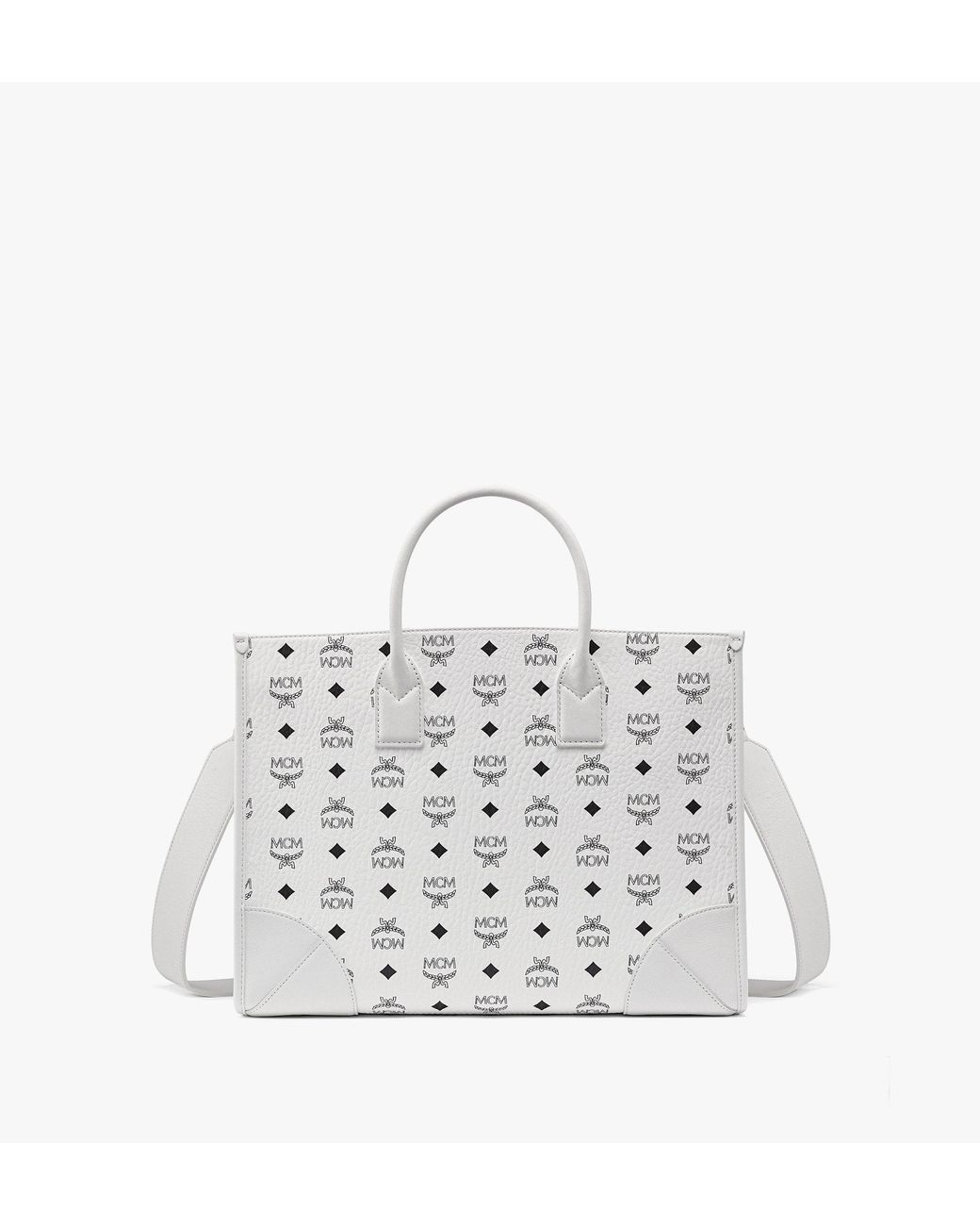 mcm white purse