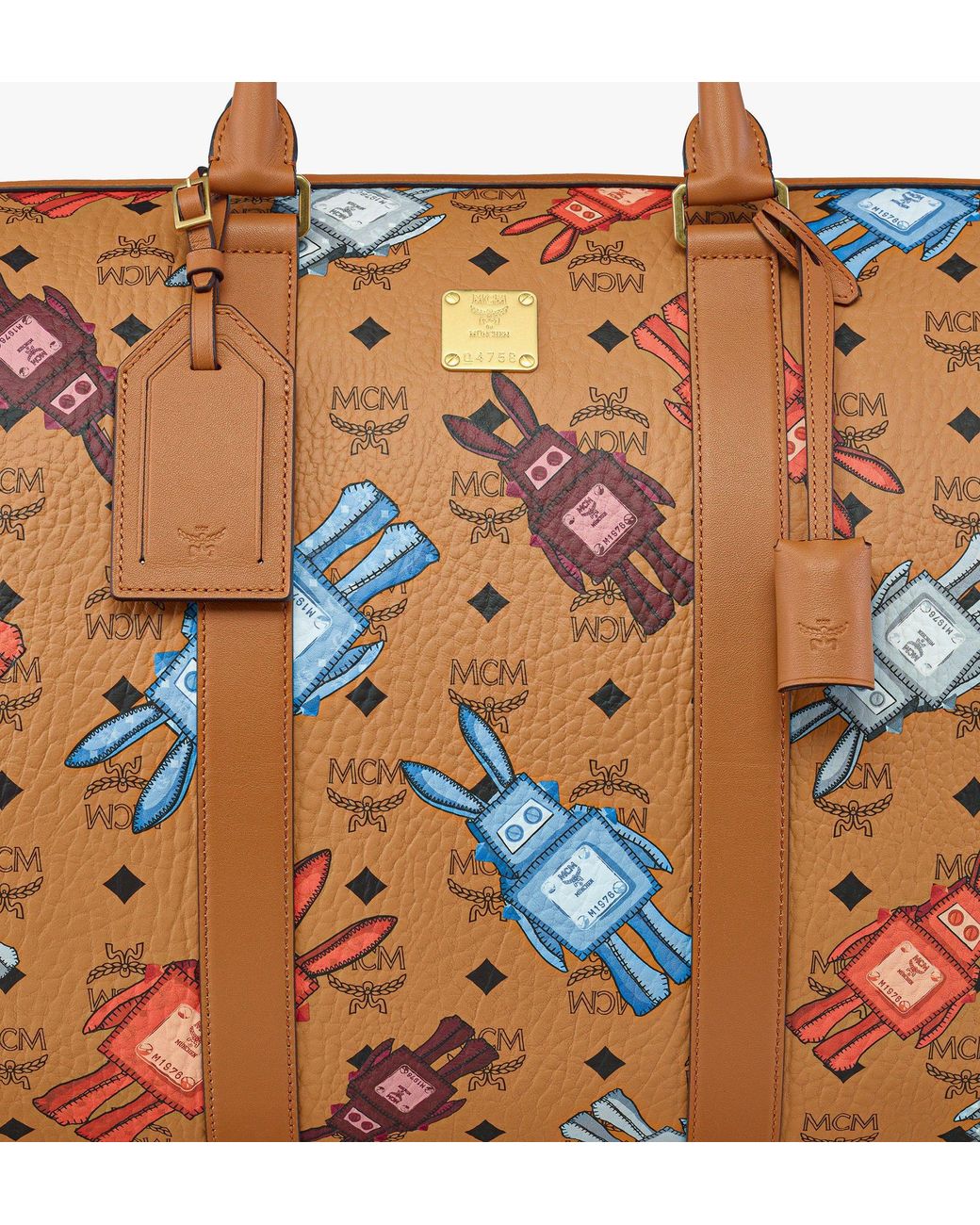 MCM Brown Ottomar Weekender Bag In Rabot Visetos for men