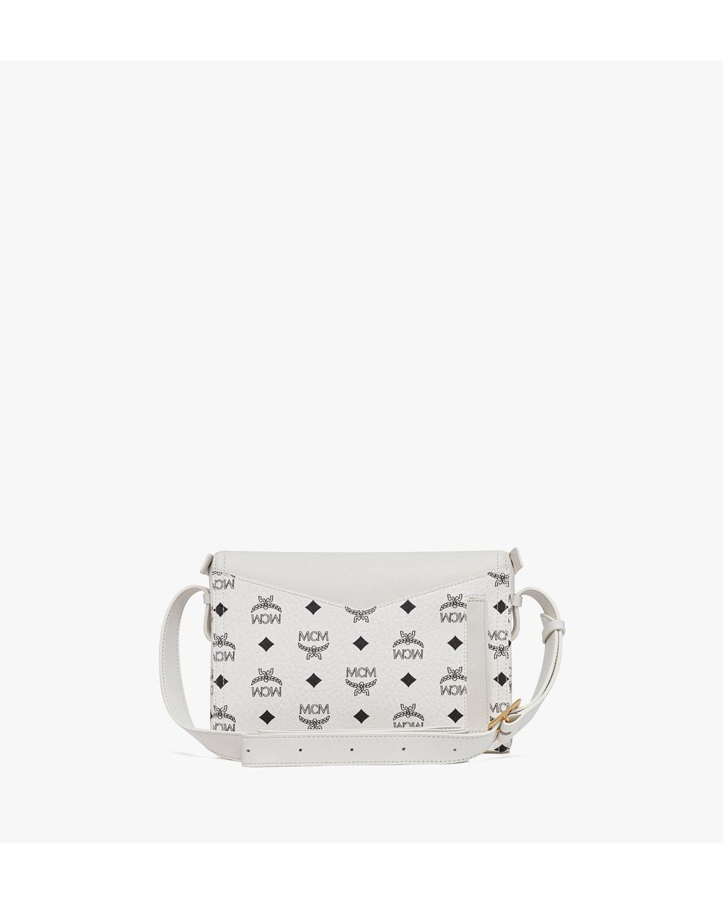 MCM ボディバッグ 希少ホワイト MCM Diamant 3d Shoulder Bag In Visetos Leather Mix in White | Lyst