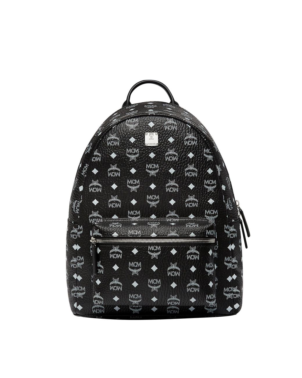 Mcm black and white backpack cheap