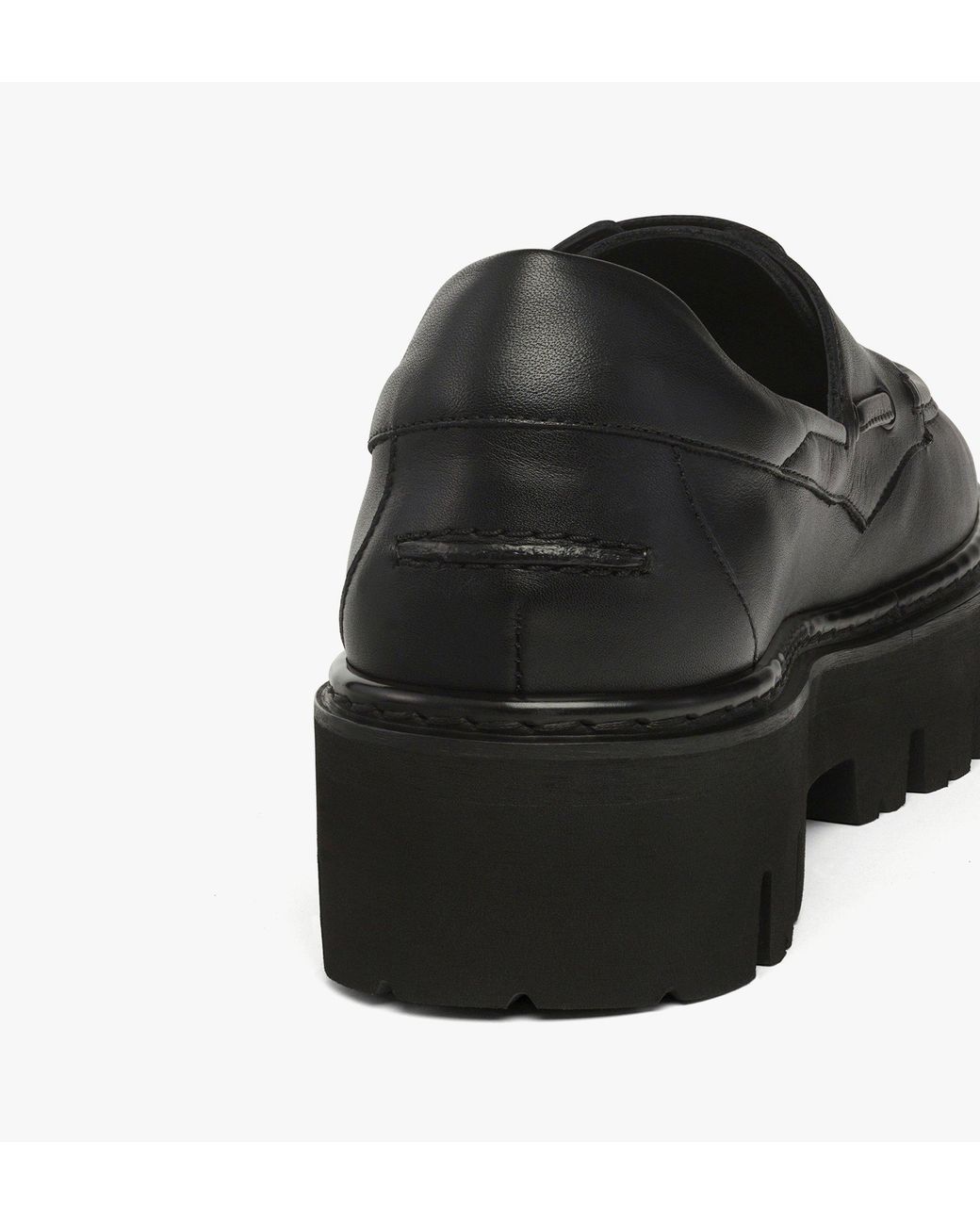 MCM Black Platform Loafers