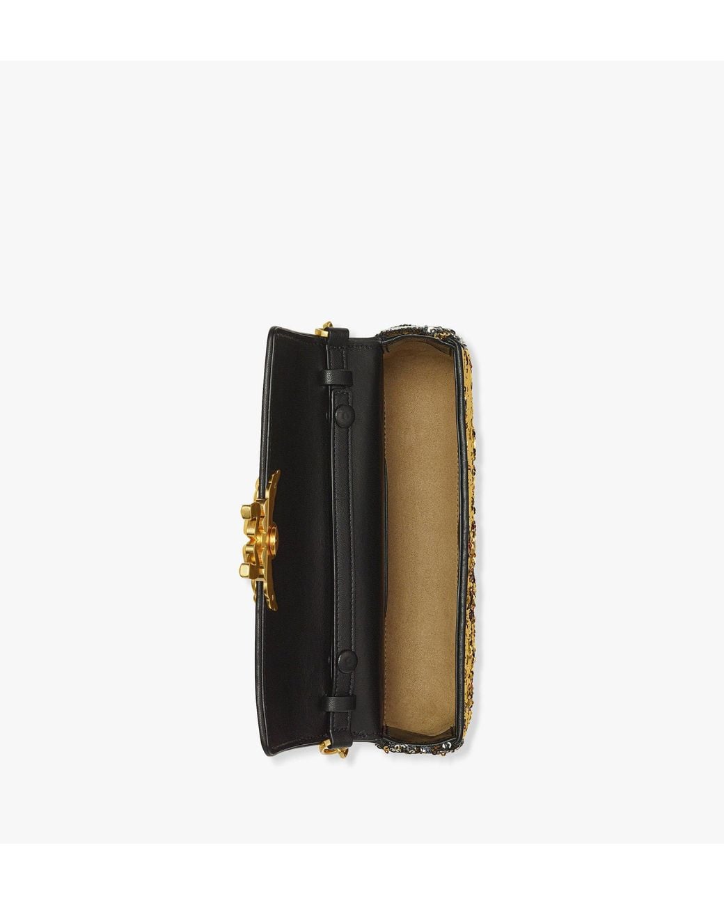 MCM Metallic Himmel Sequin Shoulder Bag