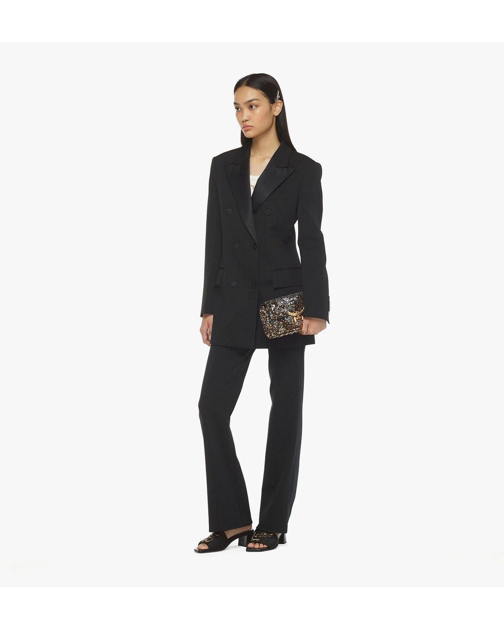 MCM Metallic Himmel Sequin Shoulder Bag