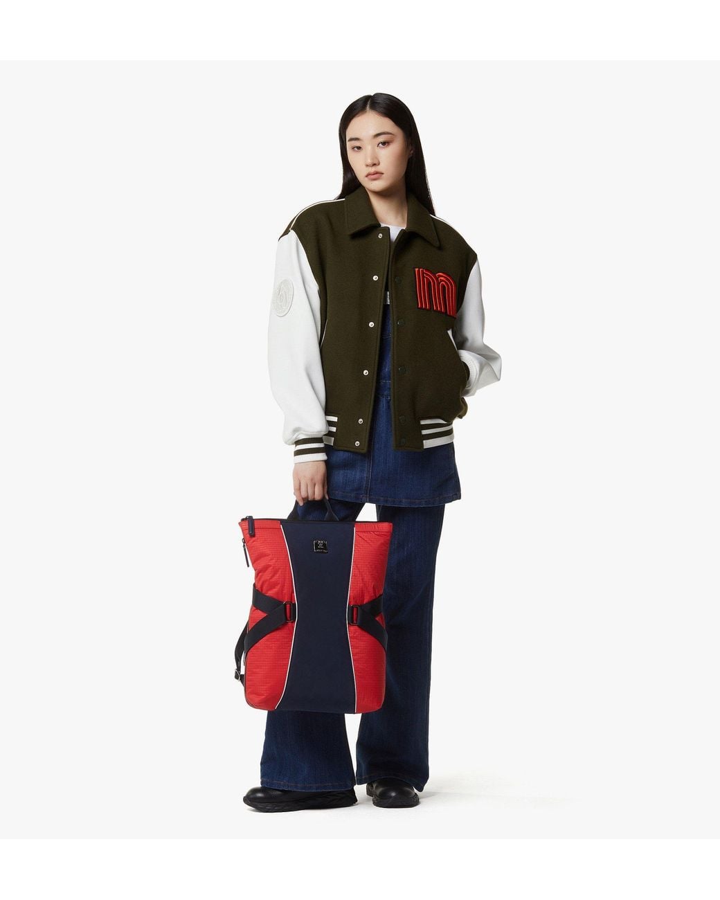 MCM Red Aren Nova Backpack In Nylon for men