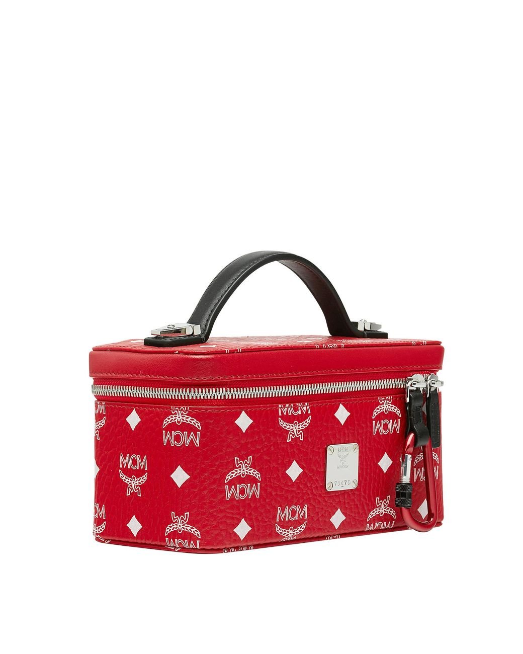 MCM Mini Visetos Vanity Case in Red Lyst