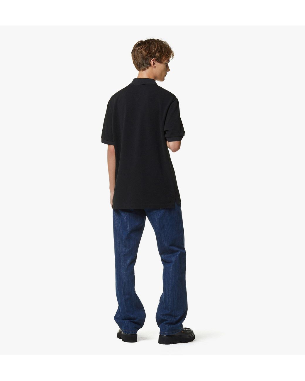 MCM Black Diamond Patch Piqué Polo for men