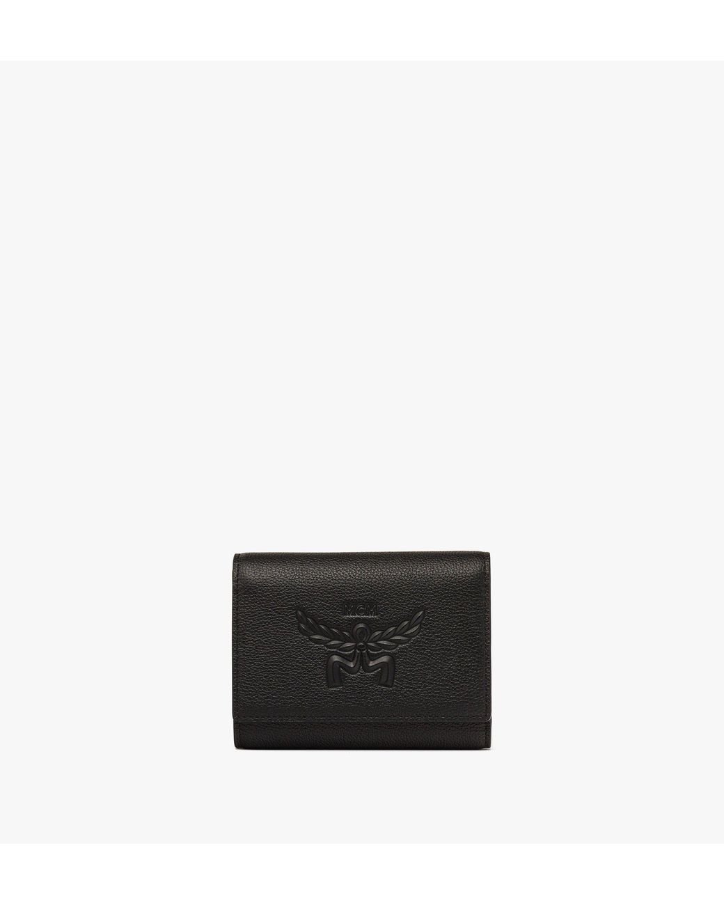 Mcm top wallet black