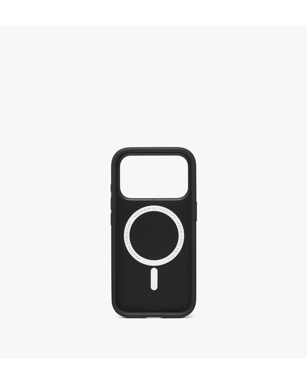 MCM White Iphone 17 Pro X Casetify Monogram Impact Iphone Case for men
