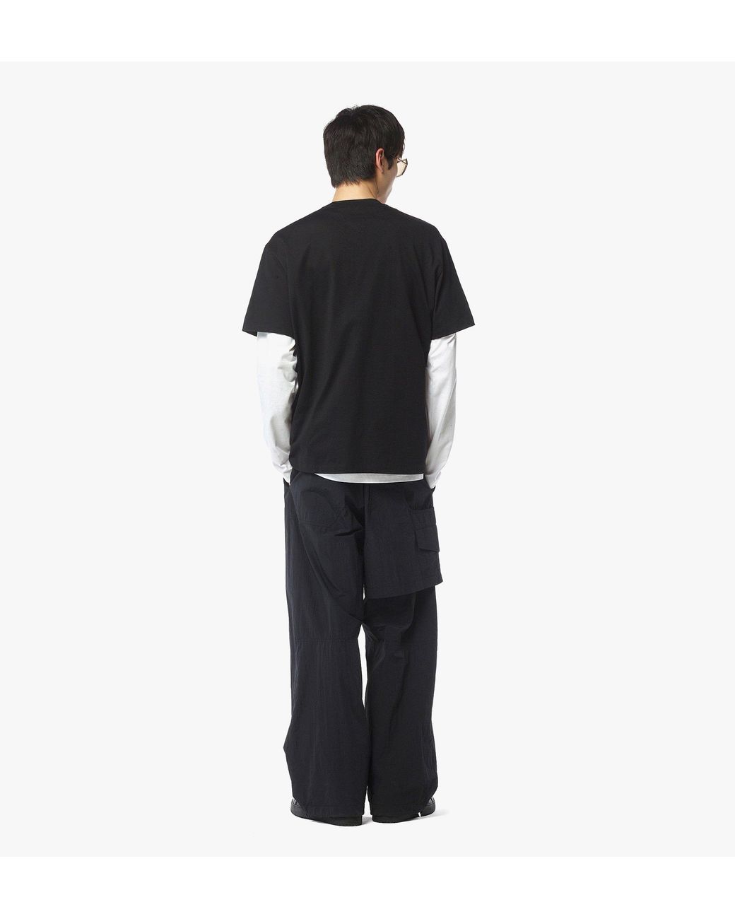 MCM Black Monogram Patch Pocket T-Shirt