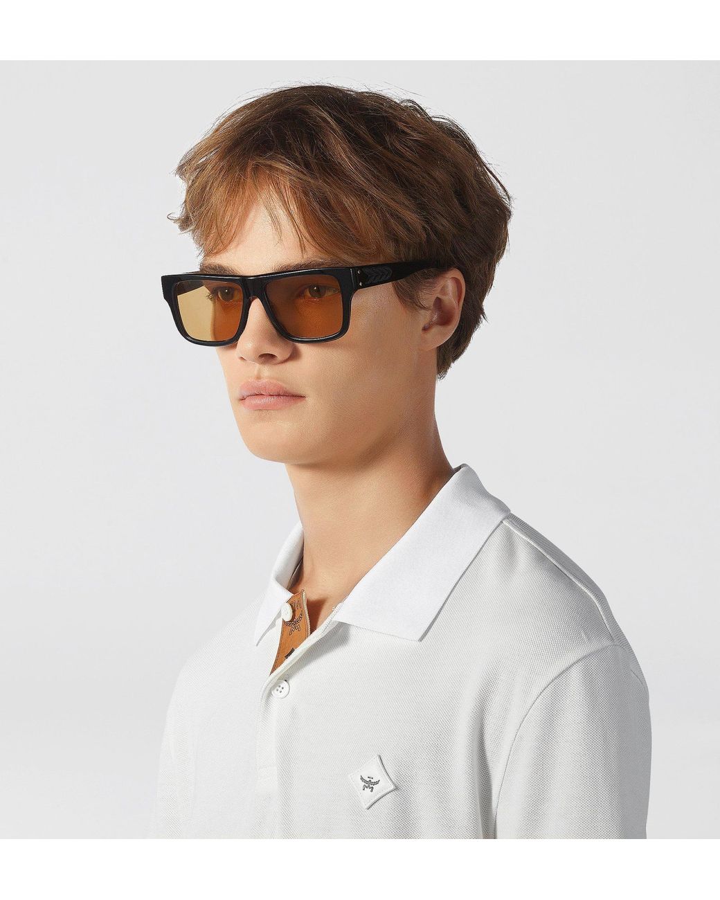 MCM Black Square Sunglasses for men