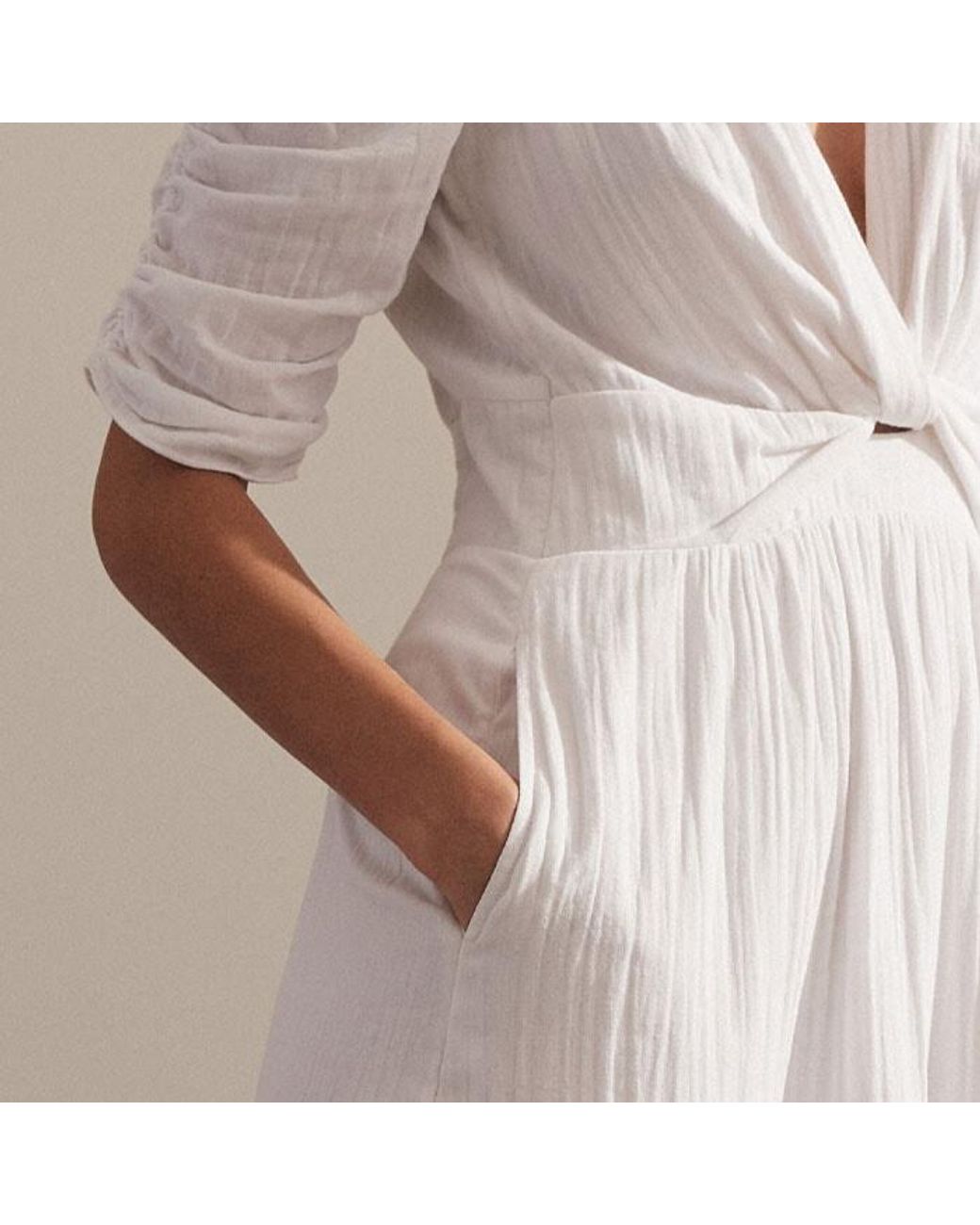 chinese dress ladies Aspiga Ladies Sustainable Serena Cheesecloth Cotton Dress Summer Holiday  Button DetailingRed