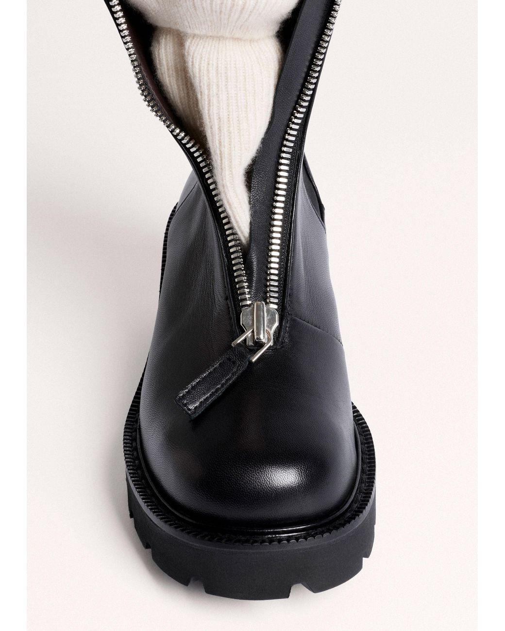 ME+EM Black Zip Front Boot