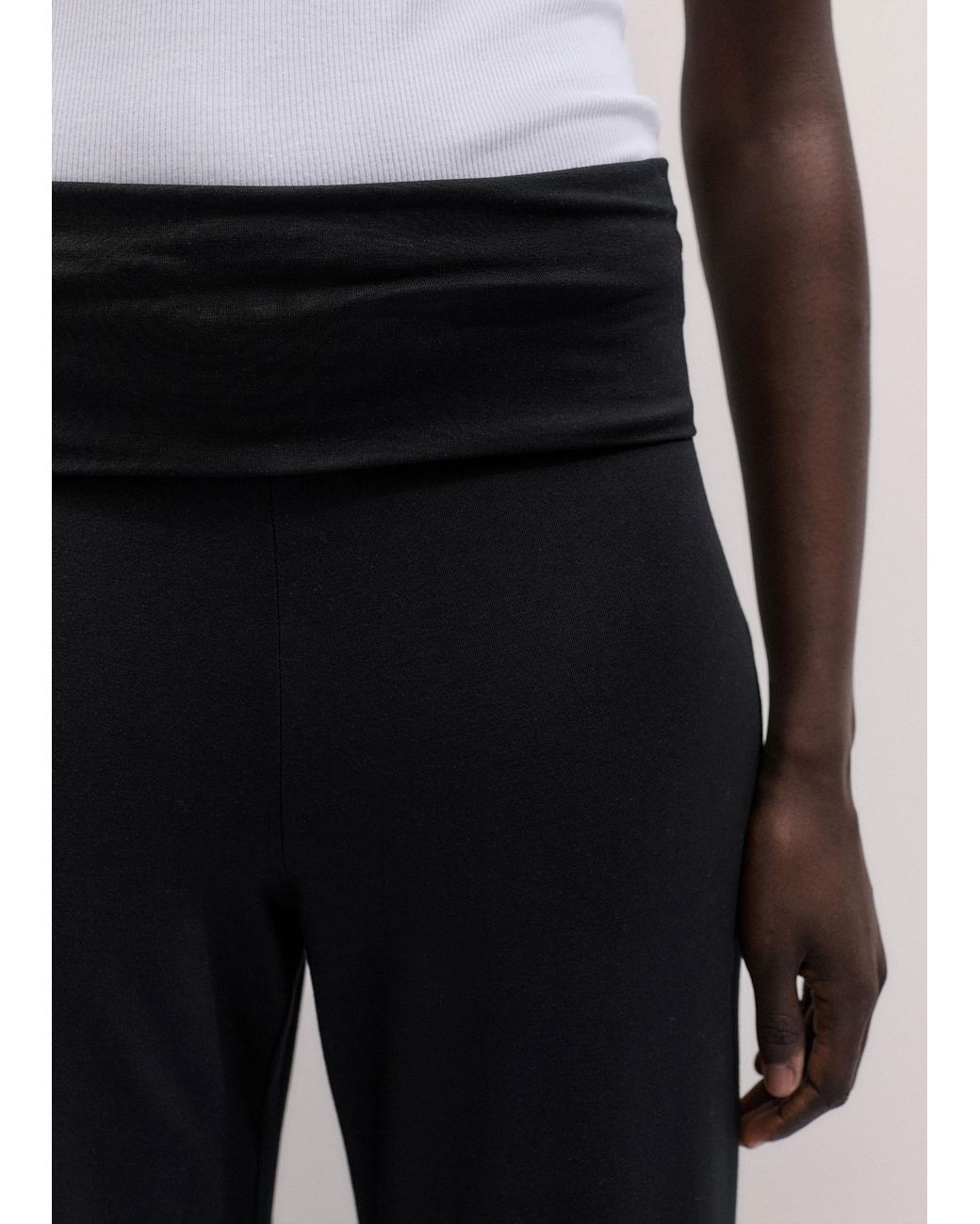 ME+EM Black Palazzo Pant