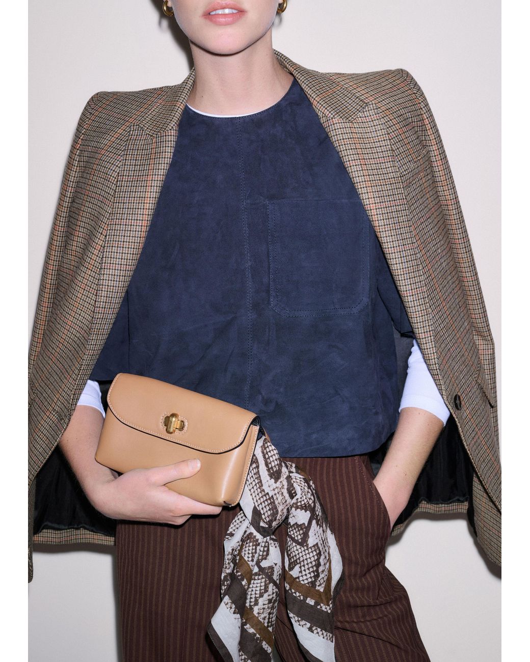 ME+EM Blue Luxe Boxy T-Shirt