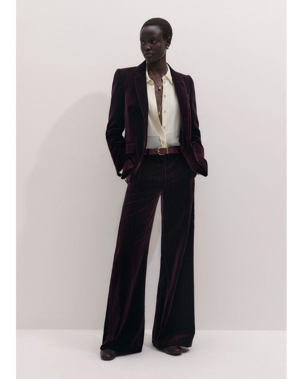 ME+EM Black Wide-Leg Pant