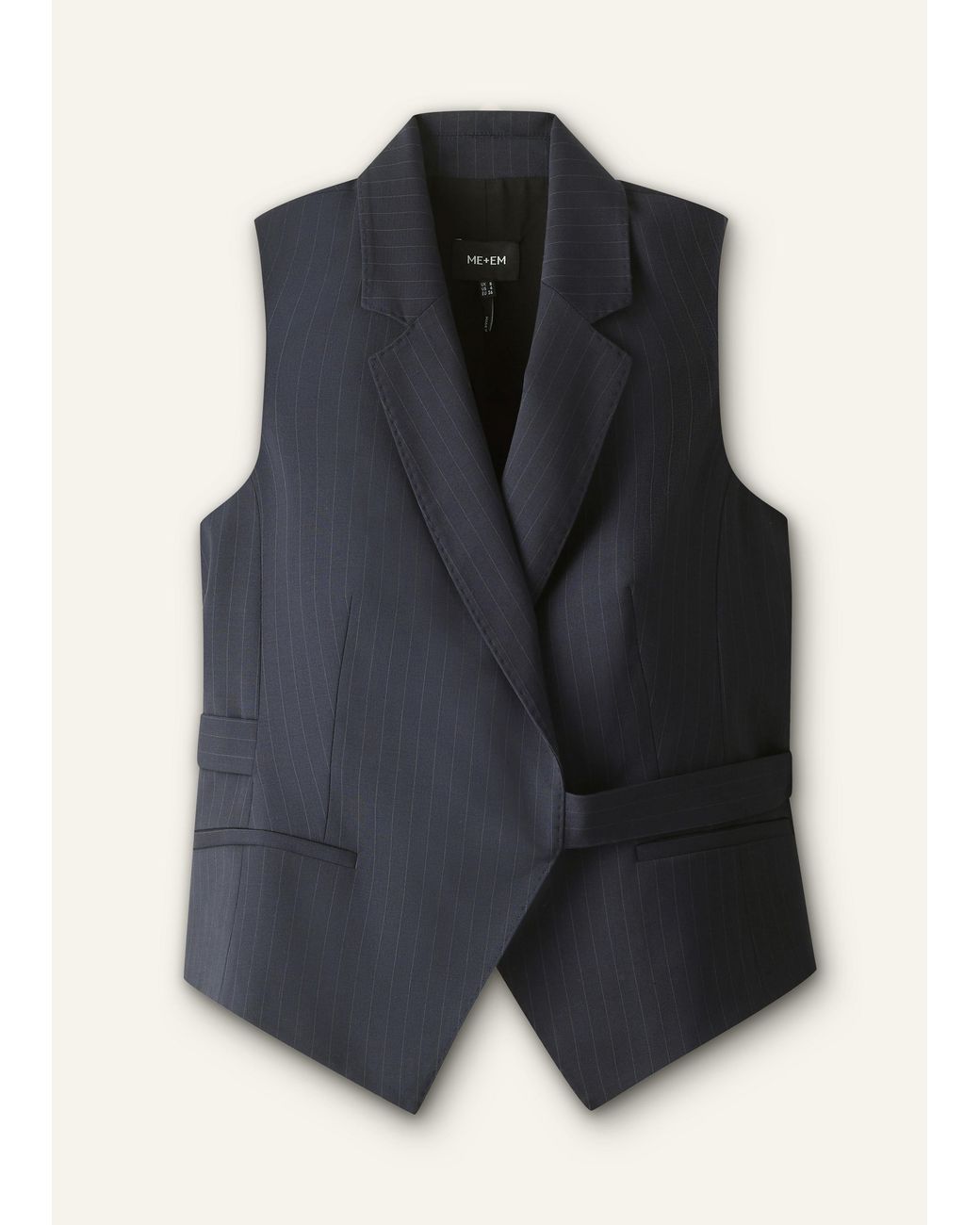 ME+EM Blue Wrap Vest