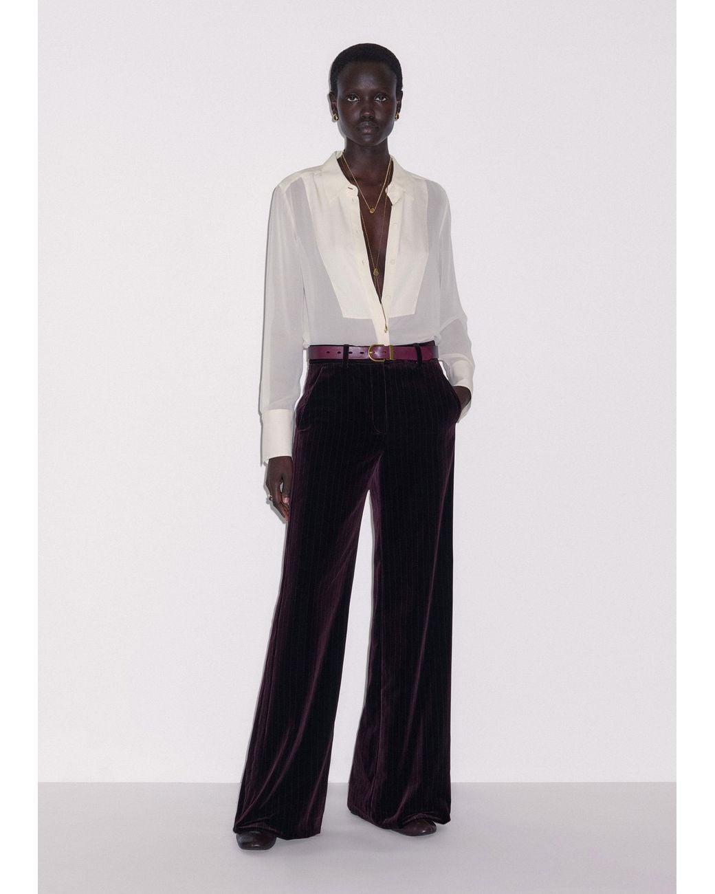 ME+EM Black Wide-Leg Pant