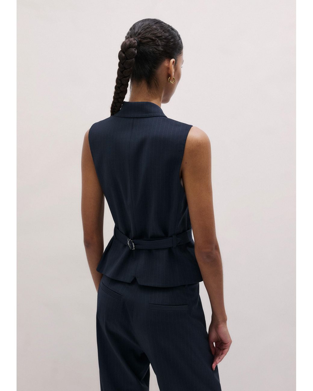 ME+EM Blue Wrap Vest