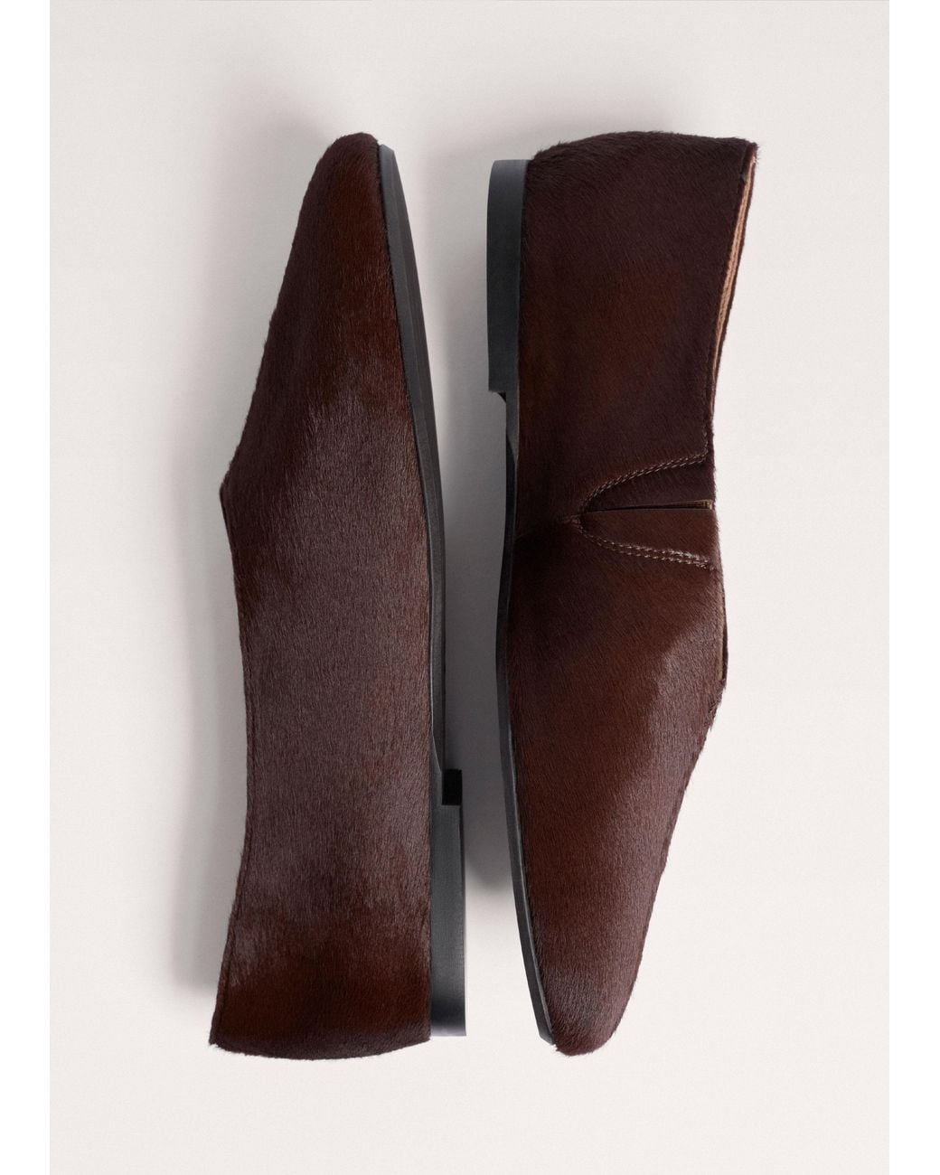 ME+EM Brown High Front Ballet Flat