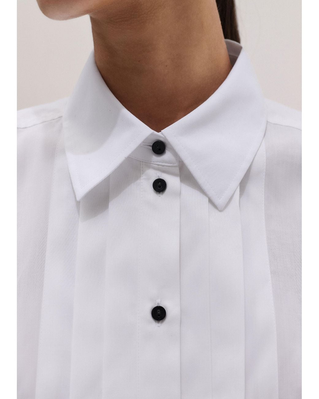 ME+EM Blue Perfectly Proportioned Tuxedo Shirt
