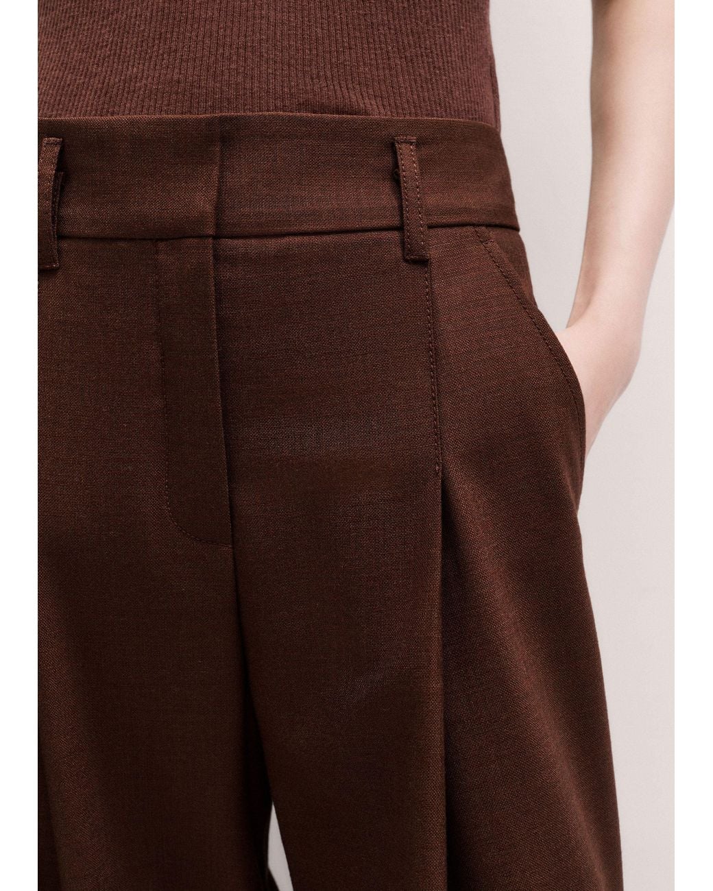 ME+EM Black Wide Leg Trouser