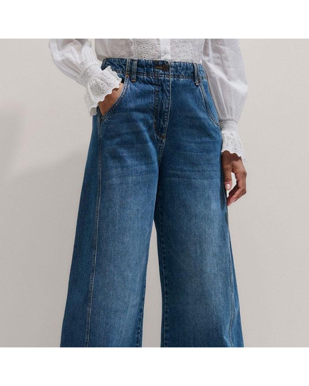 ME+EM Blue Engineered Relaxed Jean Mid