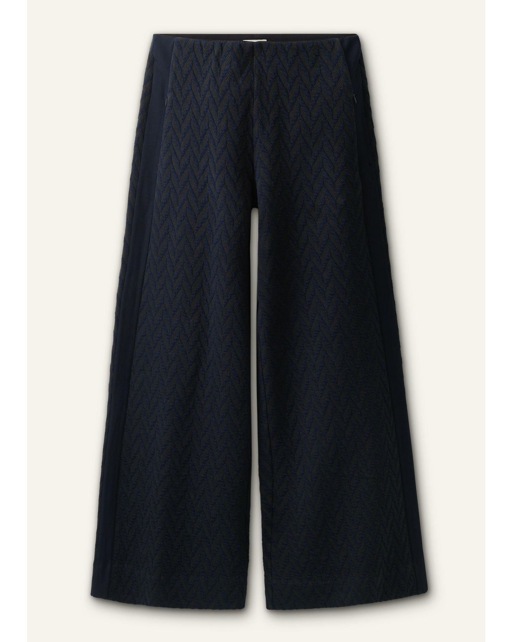 ME+EM Black Graphic Jacquard Track Pant-Rich