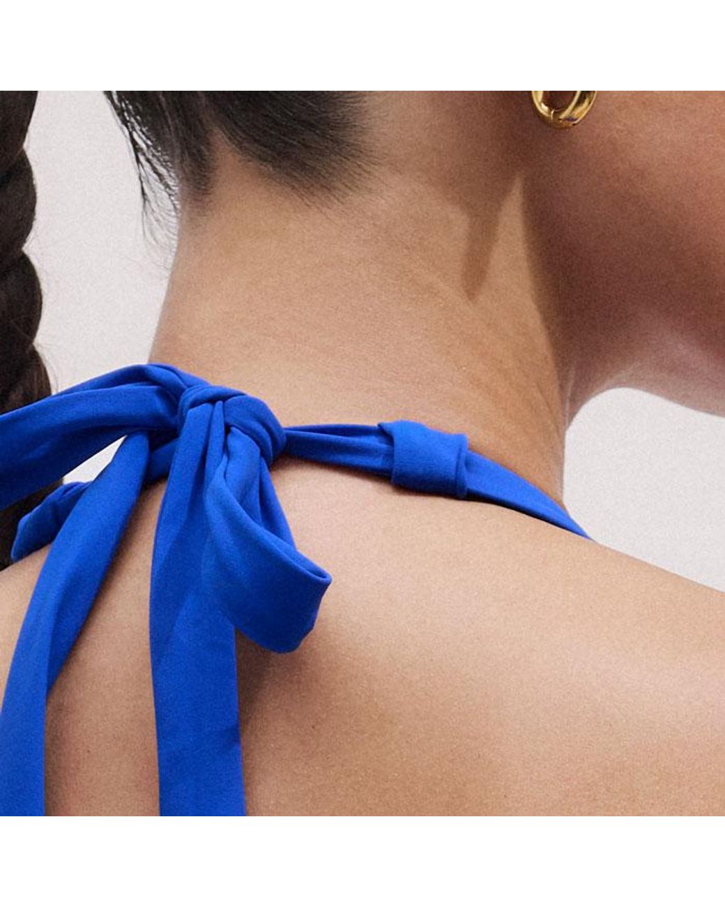 ME+EM Blue The Forever Adjustable Bikini Top