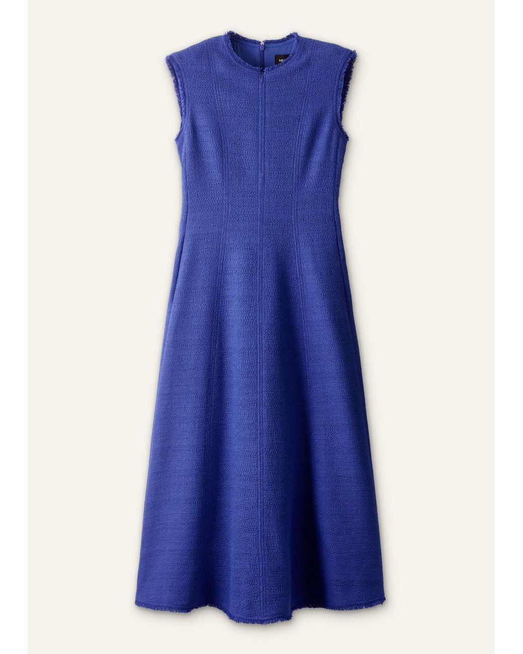 ME+EM Blue Desk-To-Dinner Fit And Flare Maxi Dress
