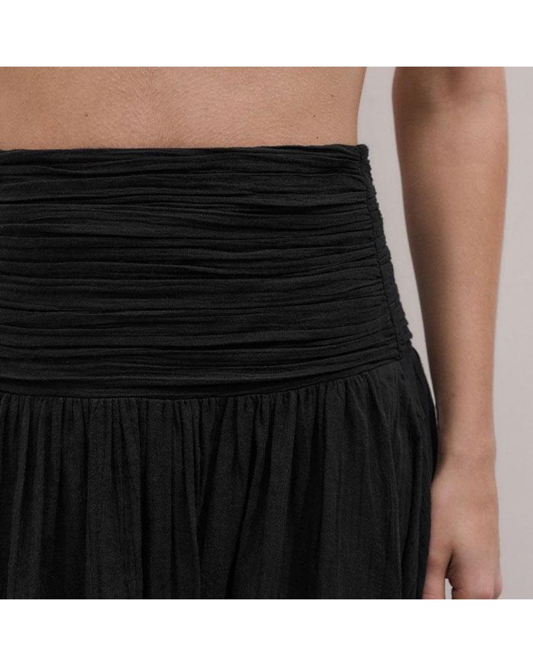 ME+EM Blue Cotton Gauze Maxi Skirt + Slip