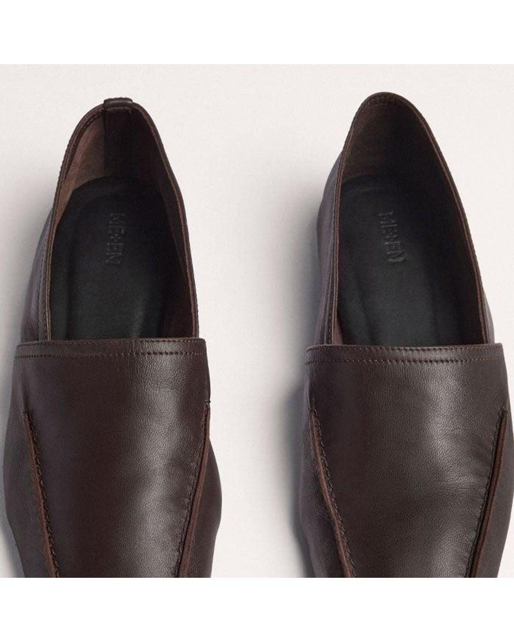 ME+EM Black Square Toe Soft Loafer