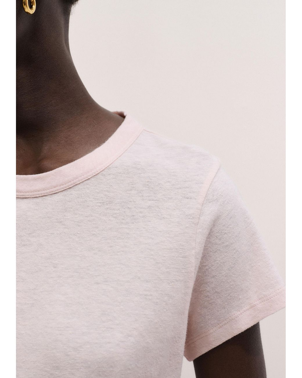 ME+EM Pink Soft Washed Tee Iced