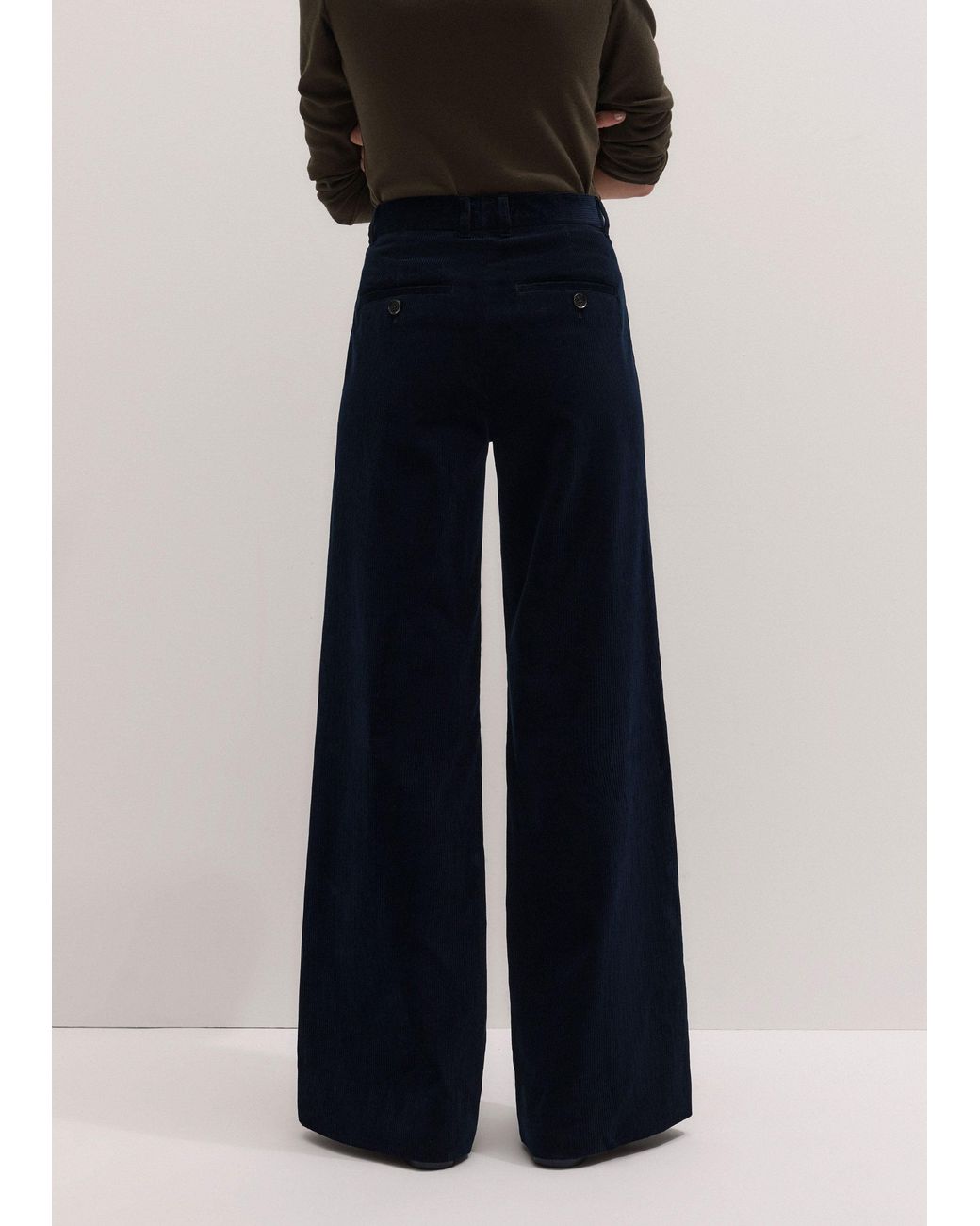 ME+EM Blue Leg Elongator Pant