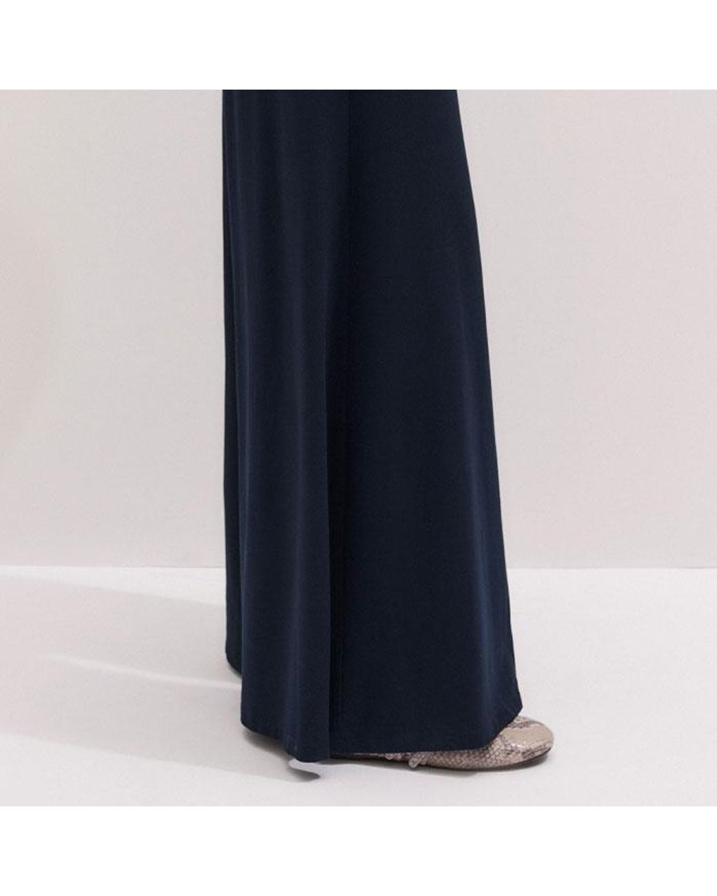 ME+EM Blue Super Wide Palazzo Pant