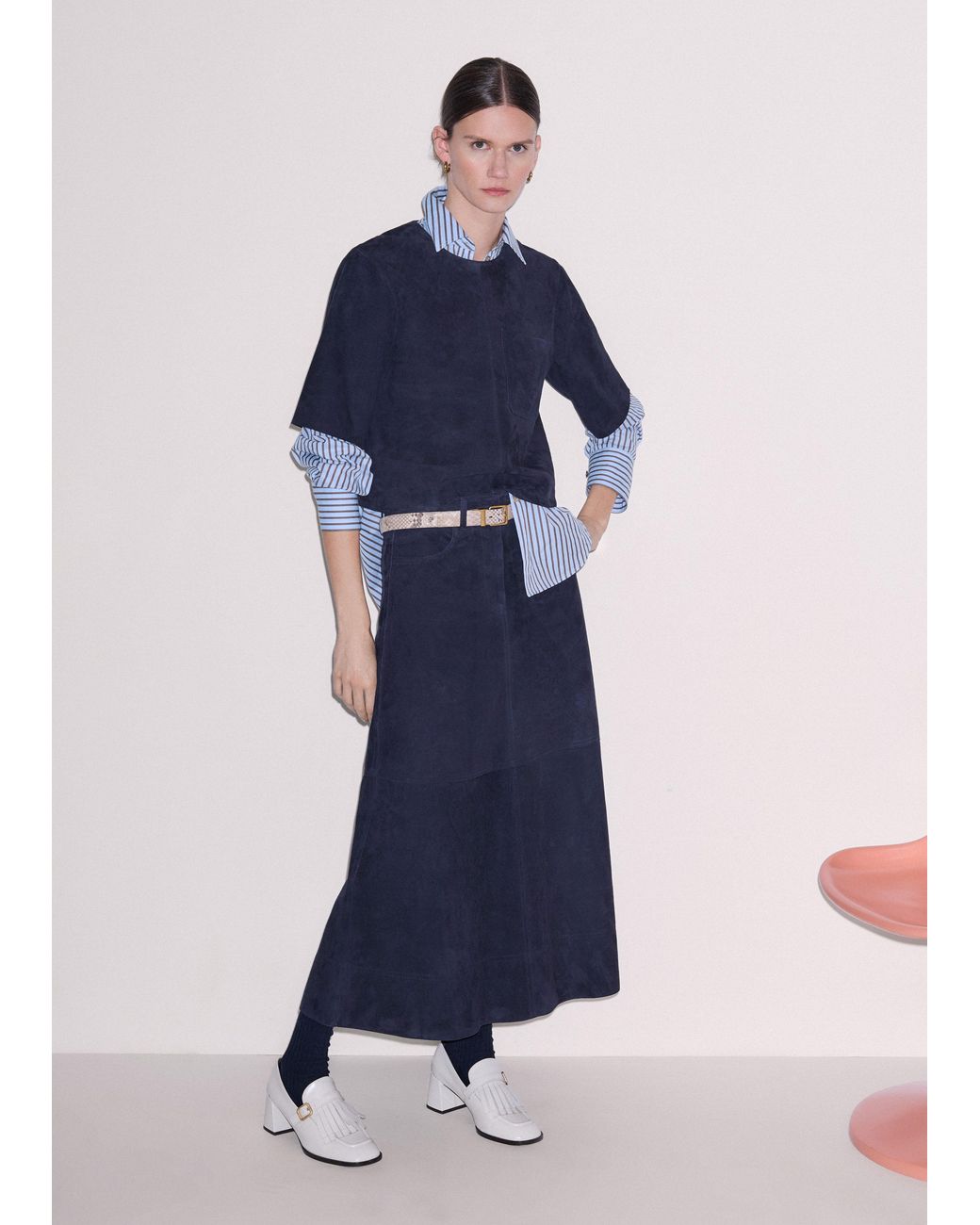 ME+EM Blue Luxe Boxy T-Shirt