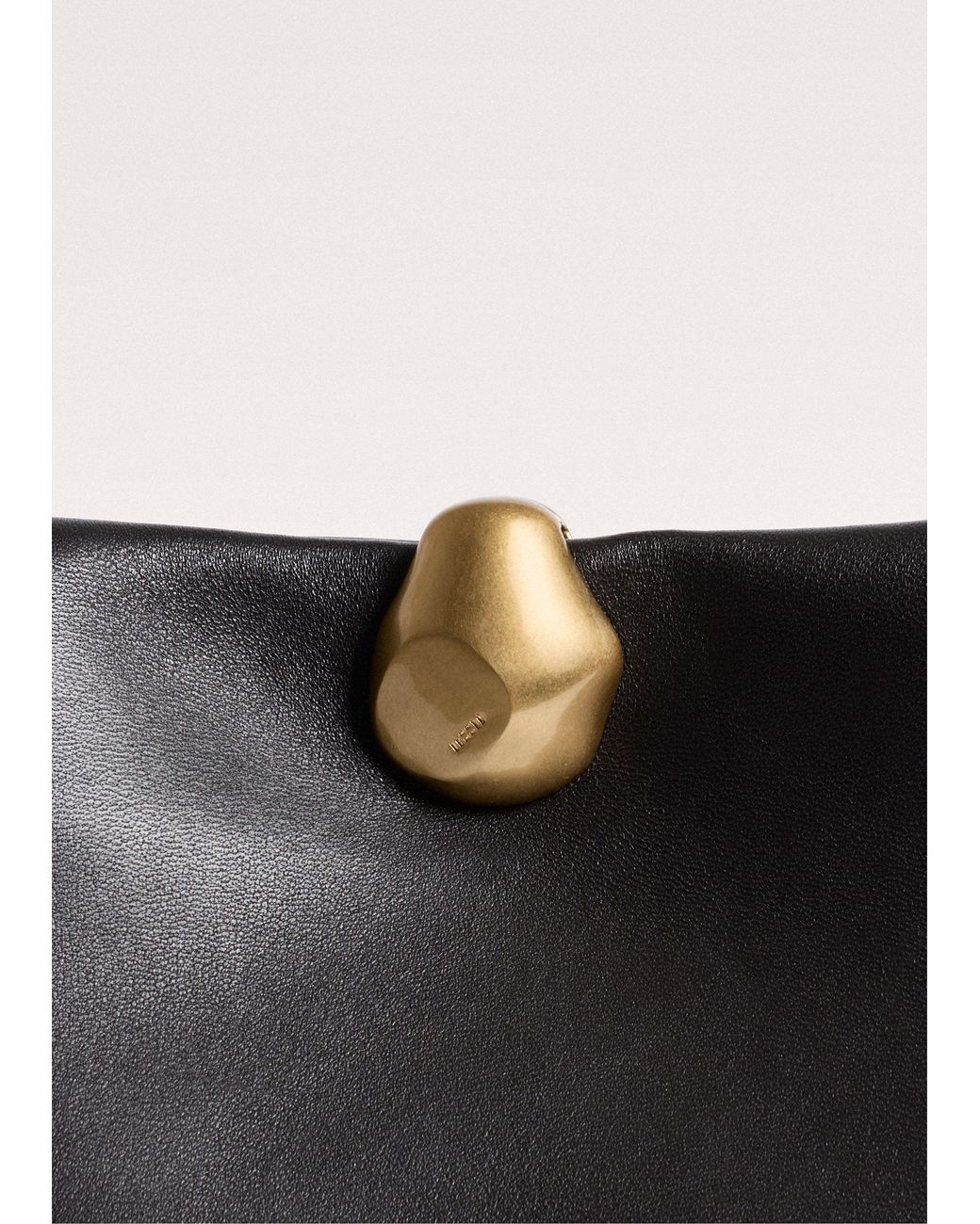 ME+EM Black Double Pouch Soft Clutch