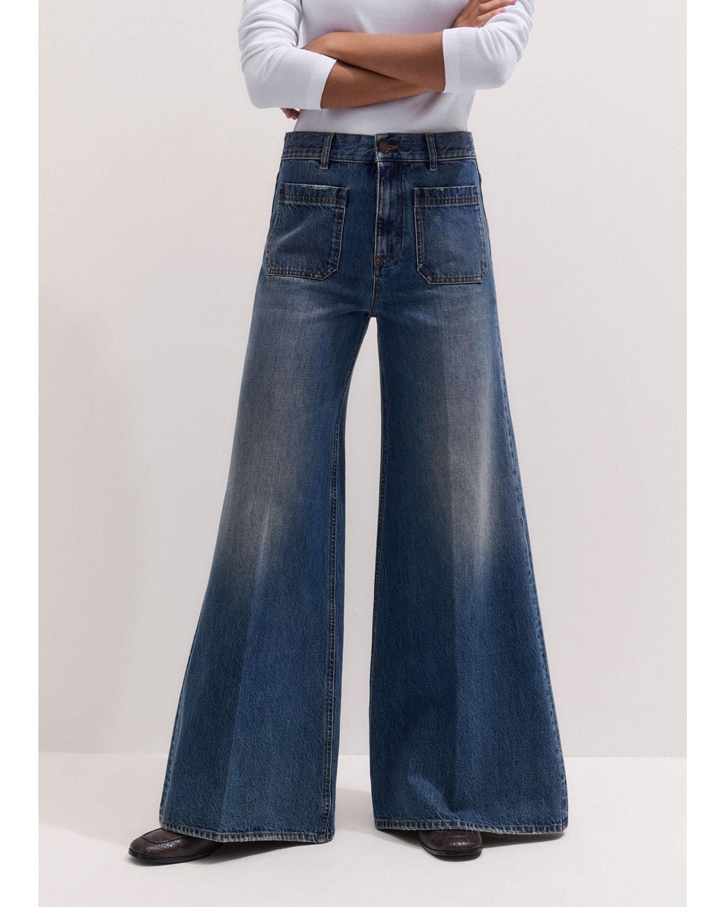 ME+EM Blue Super Flare Jean