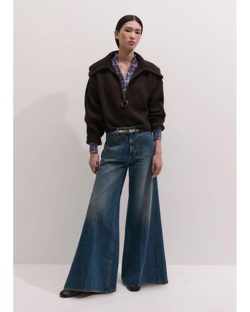 ME+EM Blue Super Flare Jean