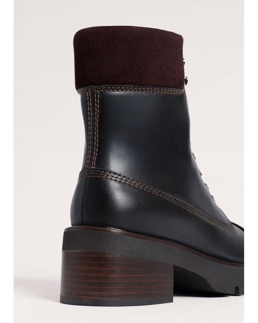 ME+EM Black Hiking Boot-Chocolate
