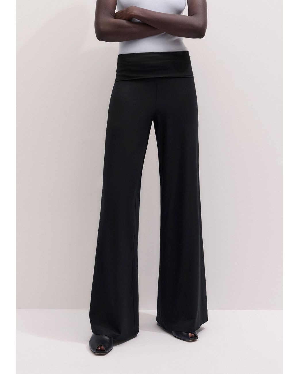 ME+EM Black Palazzo Pant