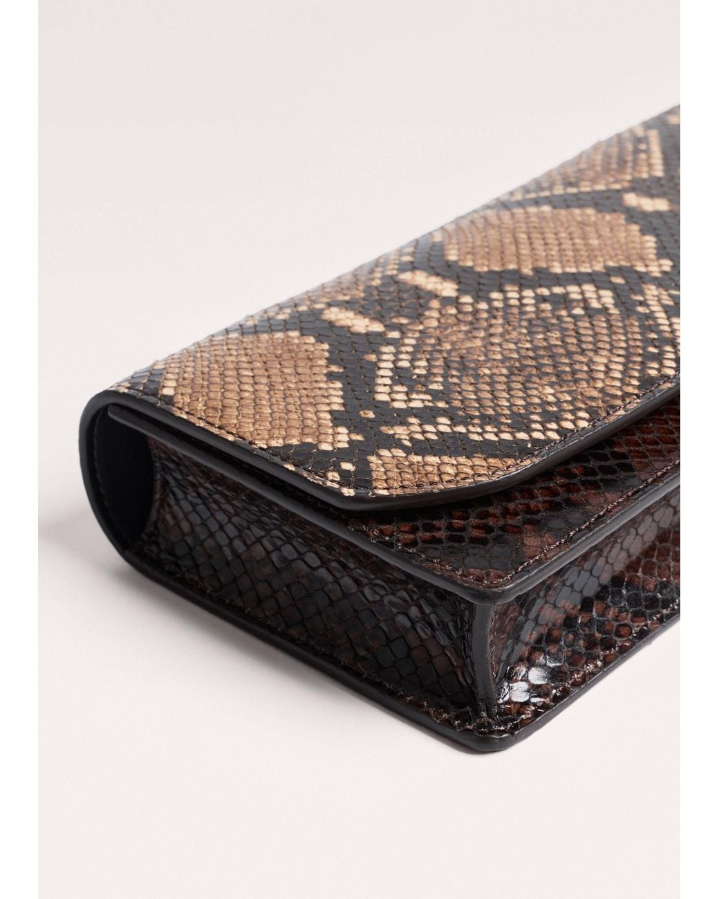 ME+EM Multicolor Snake Embossed Small Clutch+Crossbody Bag