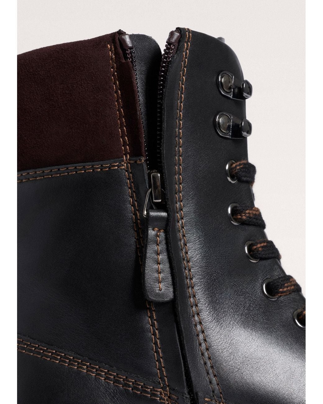 ME+EM Black Hiking Boot-Chocolate