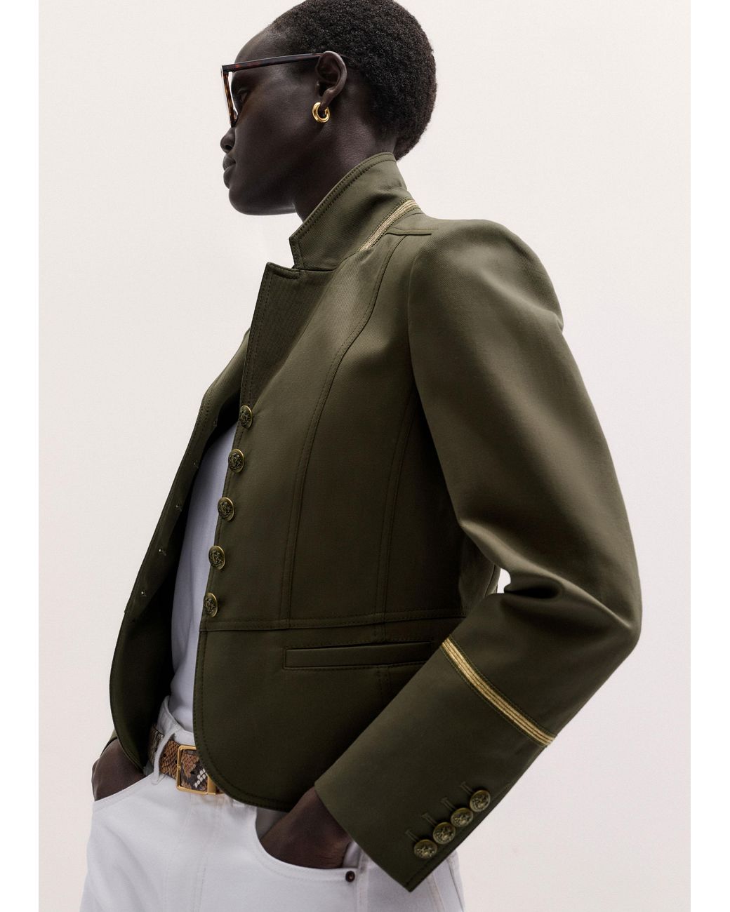 ME+EM Natural The Wear With Everything Fitted Utility Jacket