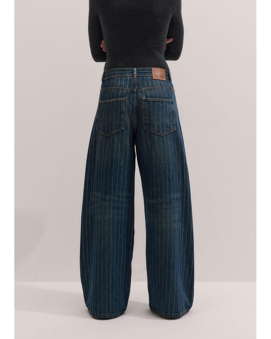 ME+EM Blue Relaxed Baggy Jean