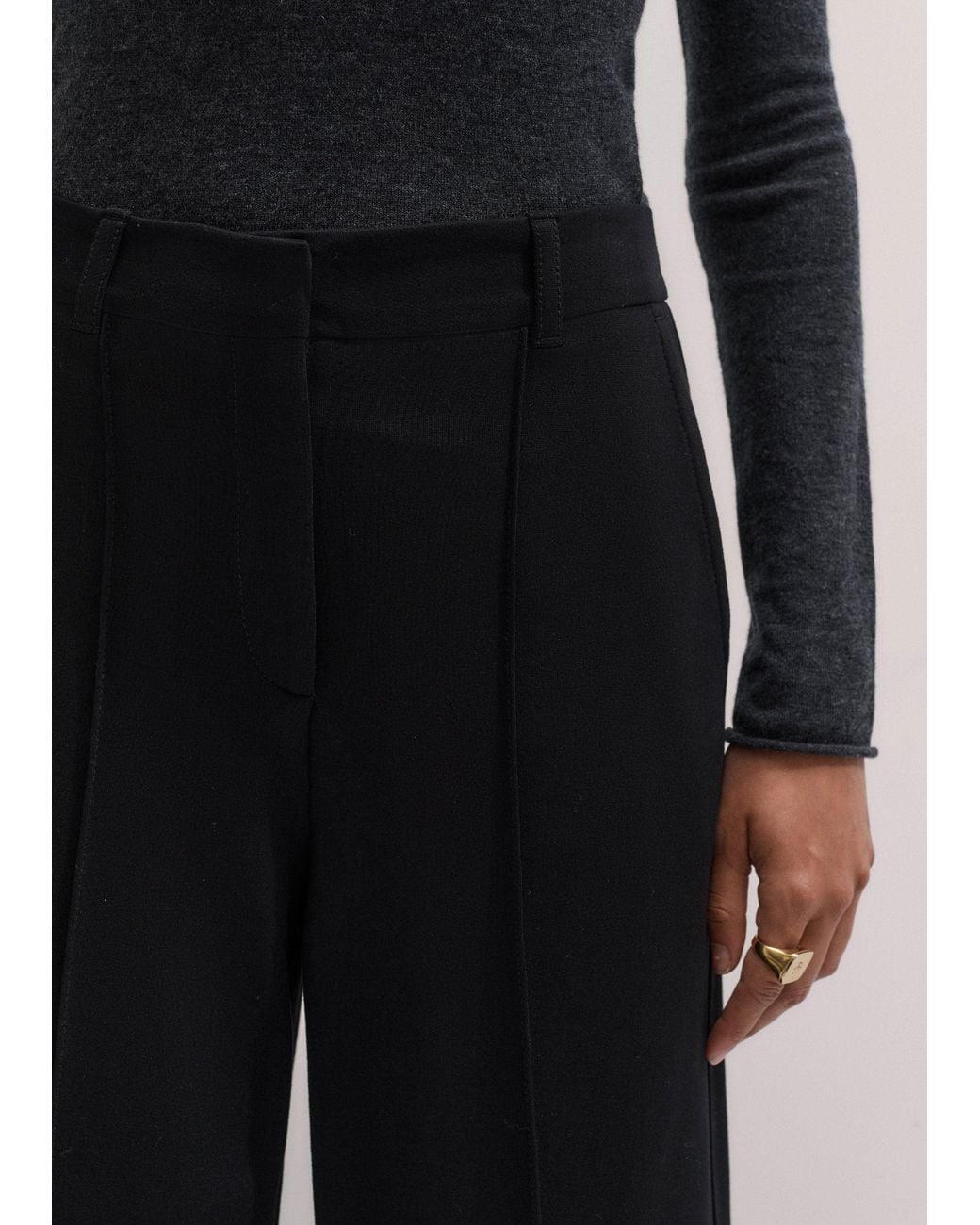 ME+EM Blue Luxe Travel Tailoring Pant