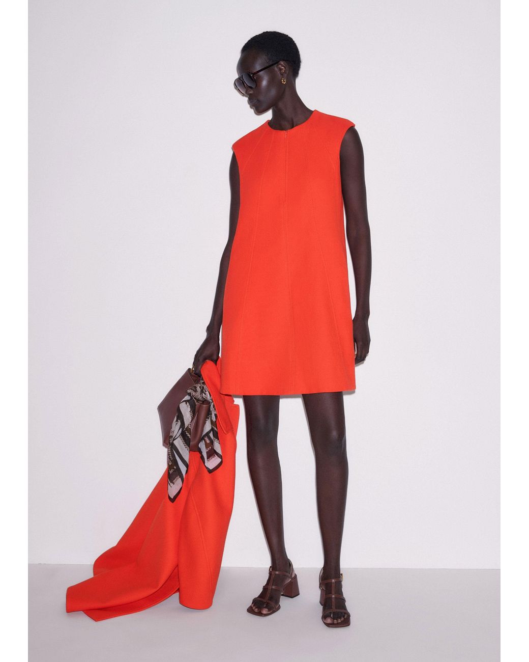 ME+EM Red Swing Mini Dress